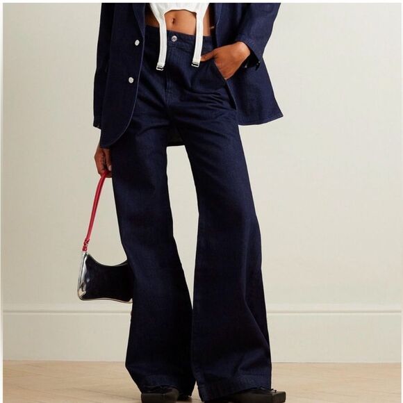 GRLFRND Camille NWT wide leg Flared Jeans in Beverly Hills size 24 - Picture 2 of 13